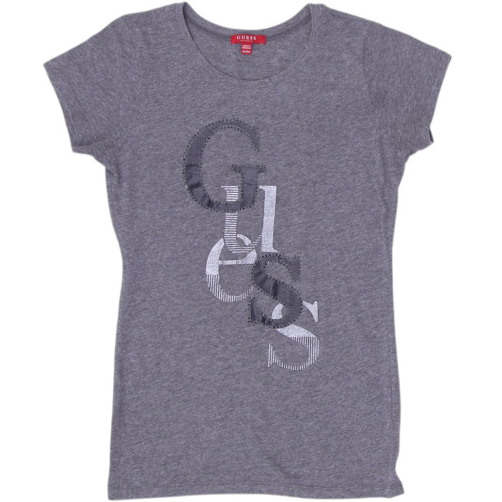 Y2K Ladies GUESS Logo Graphic Tee Size M