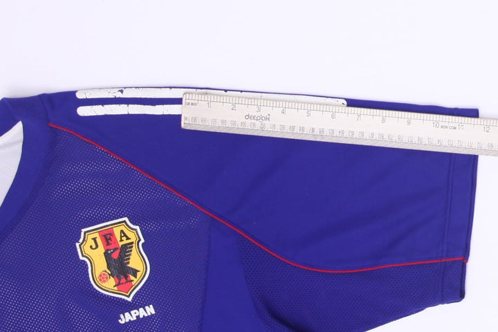 Vintage Mens Adidas Japan 2002-04 Home Football Jersey Blue World Cup 2002