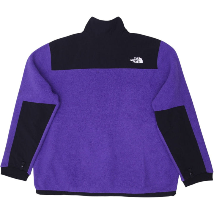 Mens The North Face Denali Fleece Jacket Purple Black Full Zip