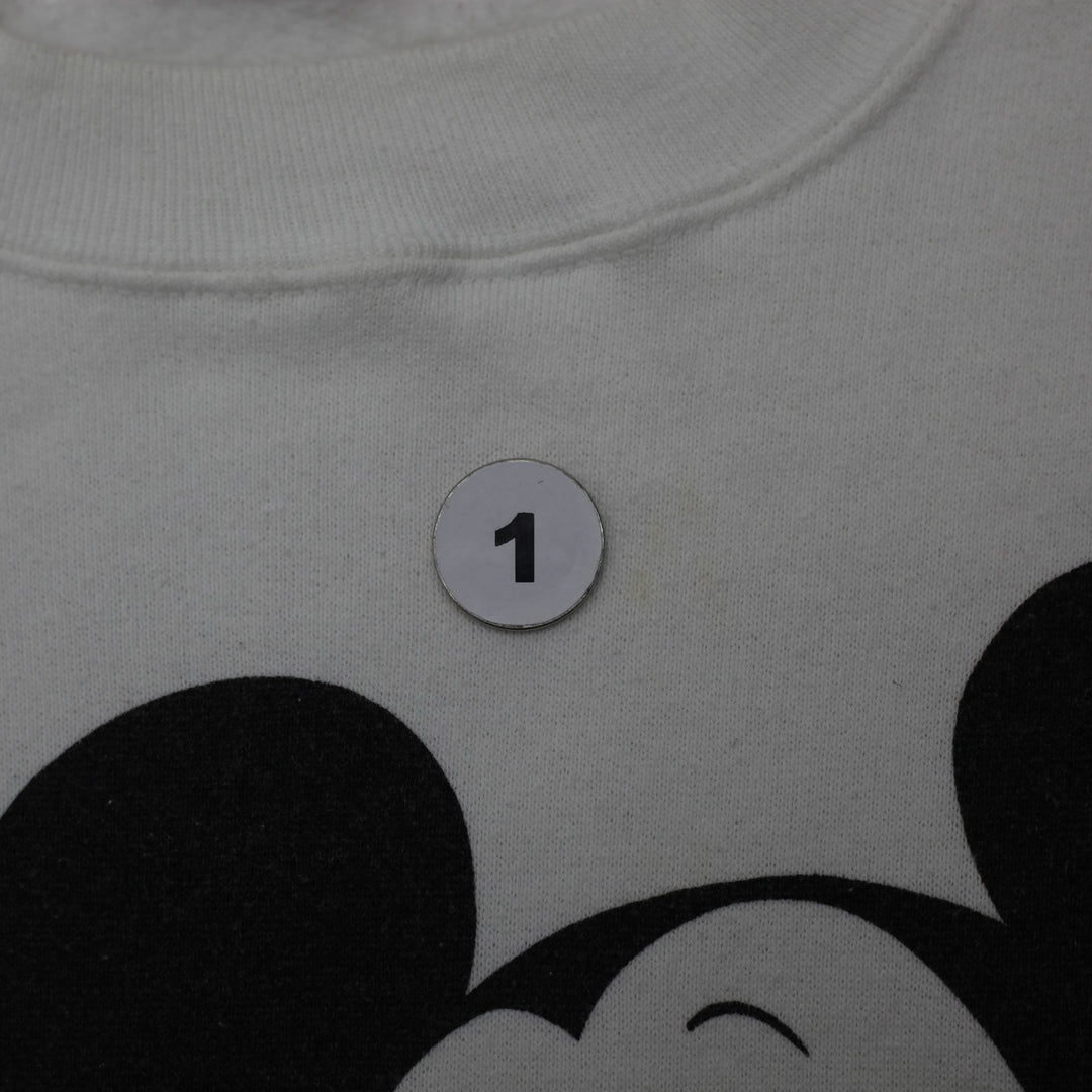 Vintage 90s Disney Mickey Mouse Double Sided Sweatshirt Made in USA Size M