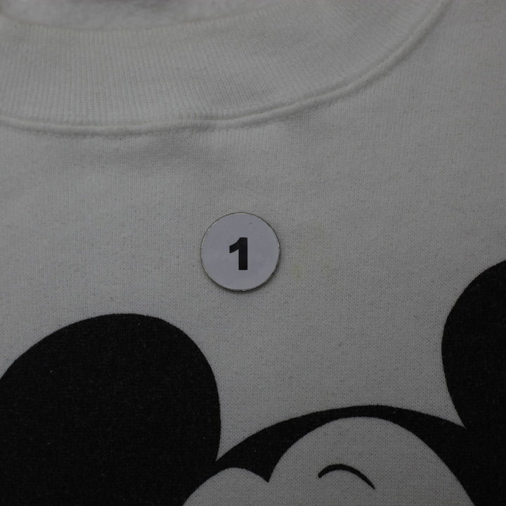 Vintage 90s Disney Mickey Mouse Double Sided Sweatshirt Made in USA Size M