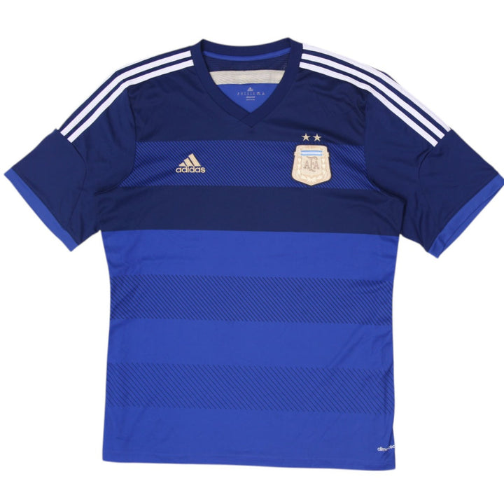 Mens Adidas Argentina 2014 Away Football Jersey Blue Size XL World Cup 2014