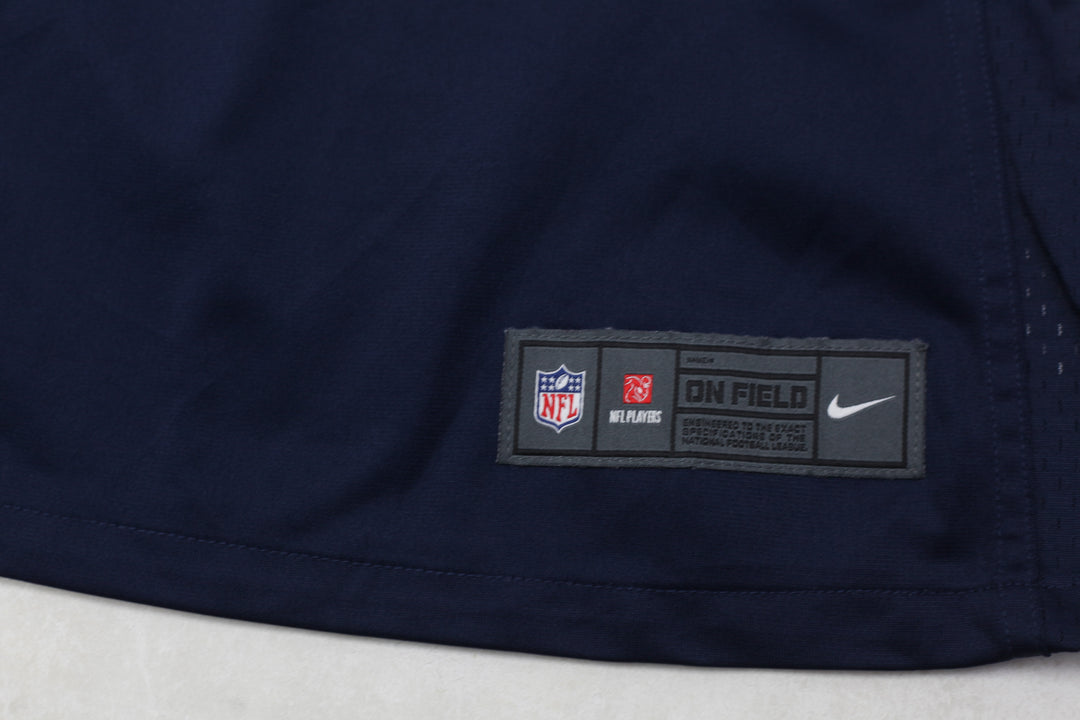 Ladies Nike Mac Jones Navy New England Patriots Player Jersey