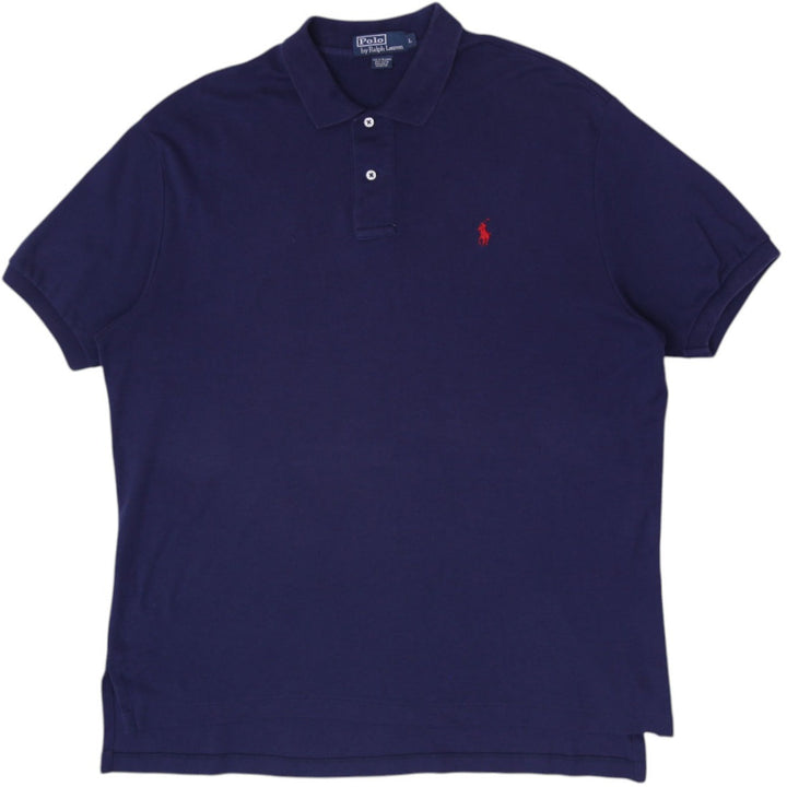 Mens Polo By Ralph Lauren Navy Short Sleeve Polo T-Shirt Size L