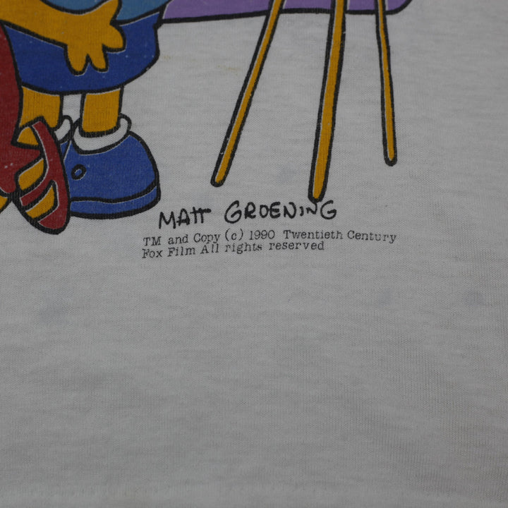 Vintage 1990 The Simpsons Family Portrait T-Shirt Single Stitch Made In USA M | Migration_T-Shirts - Detail V | Fashion Rerun
