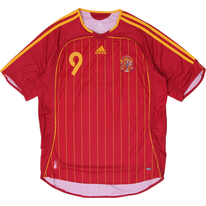 Mens Adidas Spain 2006 World Cup Home Football Shirt F. Torres #9 Size XL