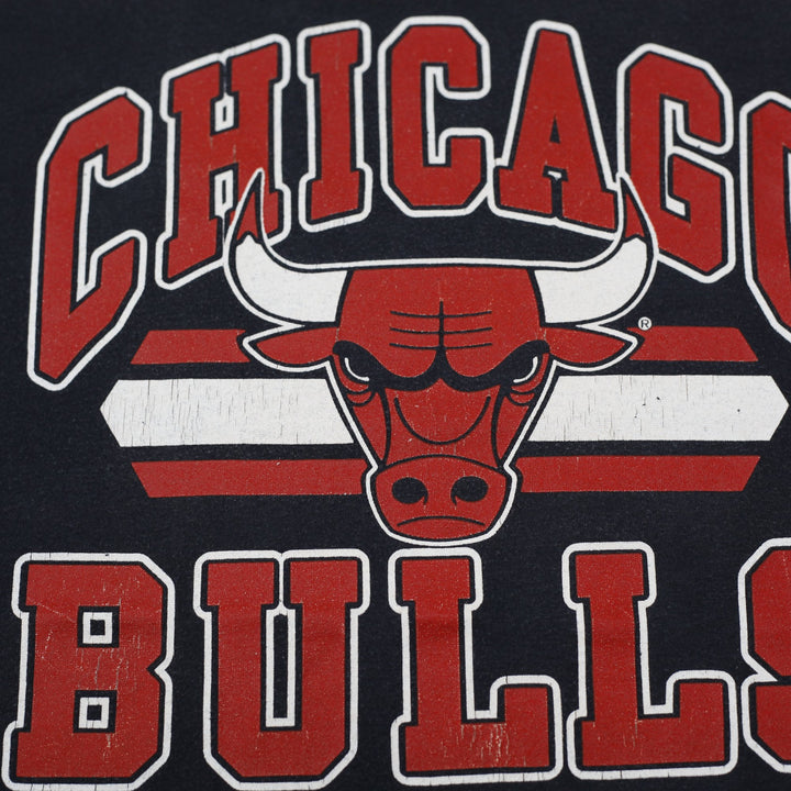 Vintage 80s 90s Trench Chicago Bulls T-Shirt Made in USA Single Stitch Size L
