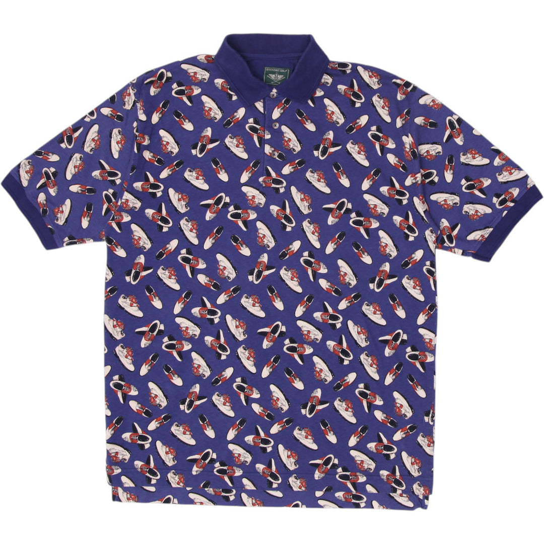 Mens Dockers Golf Graphic Short Sleeve Polo Shirt Size L