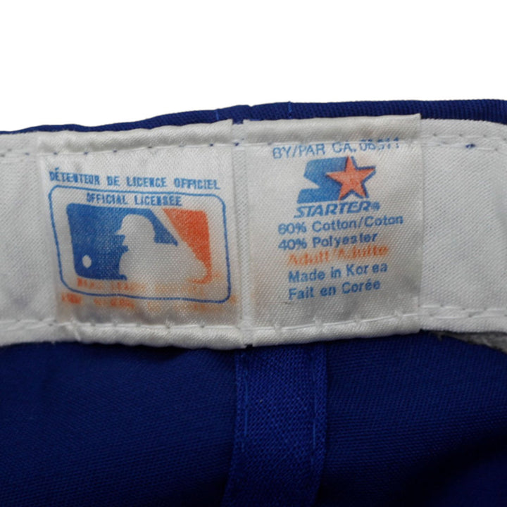 Mens Starter Baseball Cap Blue Toronto Blue Jays Logo Adjustable