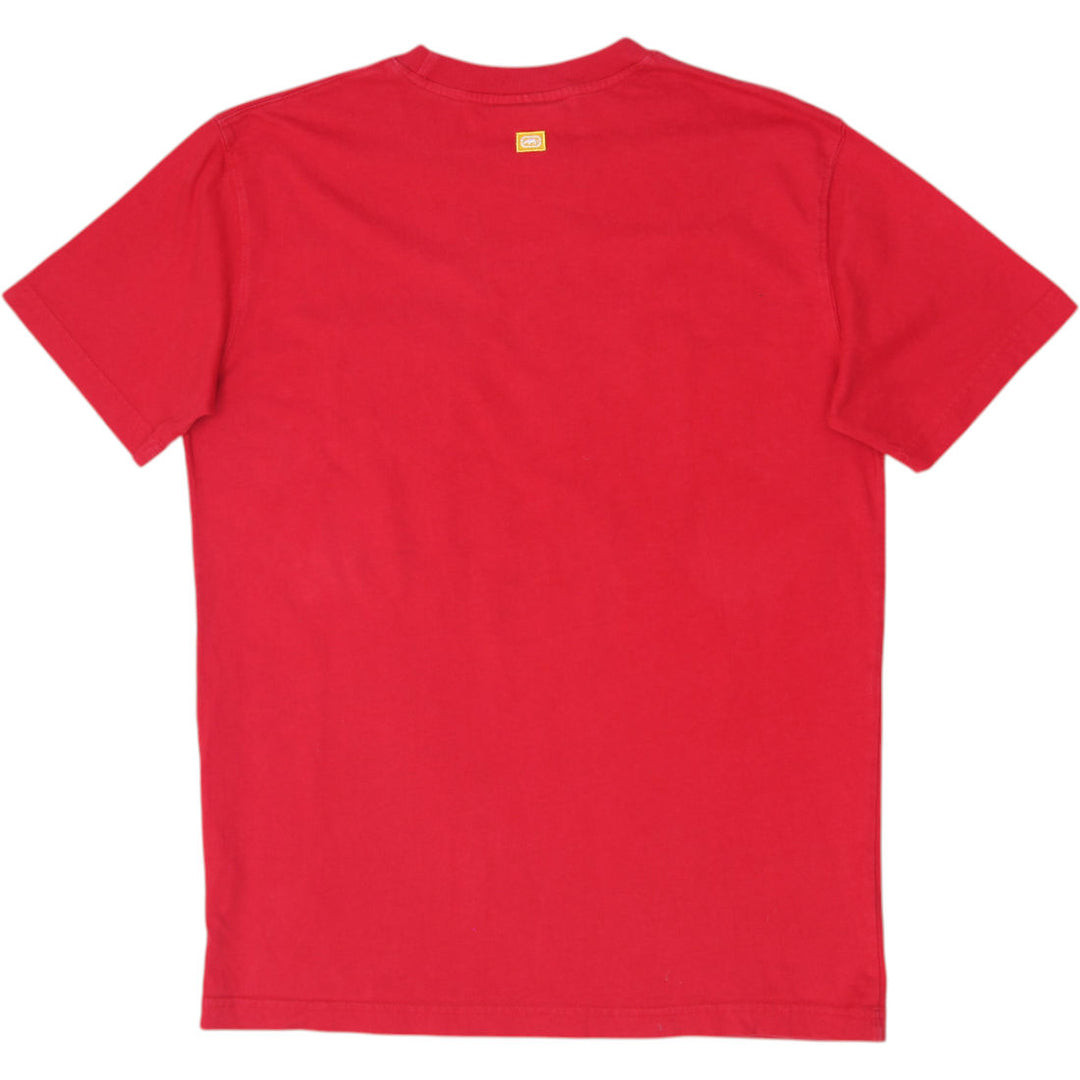 Y2K Mens Ecko Unltd. Classic Red Rhino Logo Graphic T-Shirt Size M