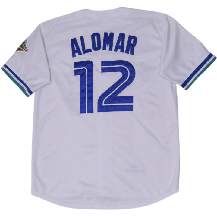 Vintage Mitchell & Ness Toronto Blue Jays 1993 Roberto Alomar Baseball Jersey 50 | Migration_Jerseys - Side V | Fashion Rerun