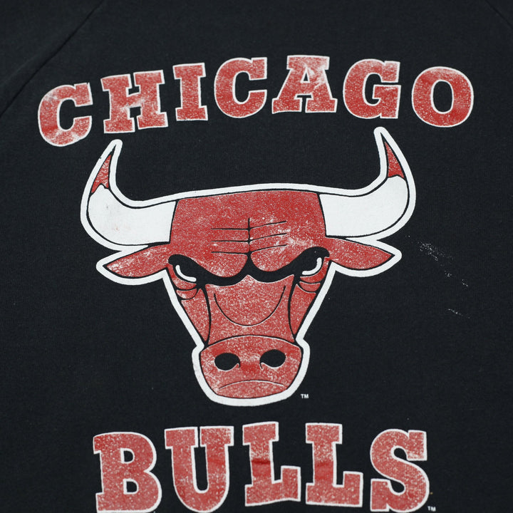 Vintage Mens Fruit of the Loom 90s Chicago Bulls Graphic Crewneck Sweatshirt
