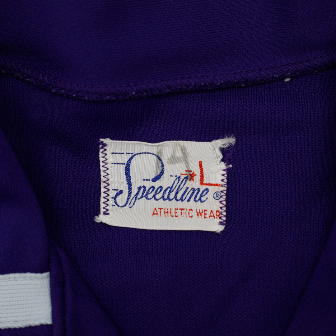 Vintage Speedline Purple Bowling PIONEER Snap Button Large Jersey | Migration_Jerseys - Back View | Fashion Rerun