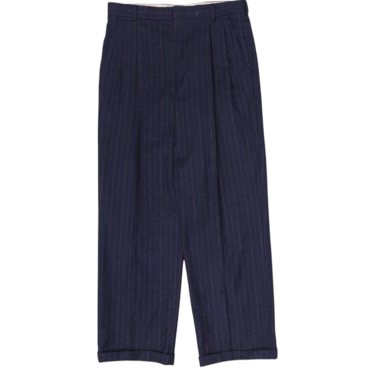 Pinstripe Pleated Trouser Pants Size XS | Migration_Pants MJ DROP | Fashion Rerun