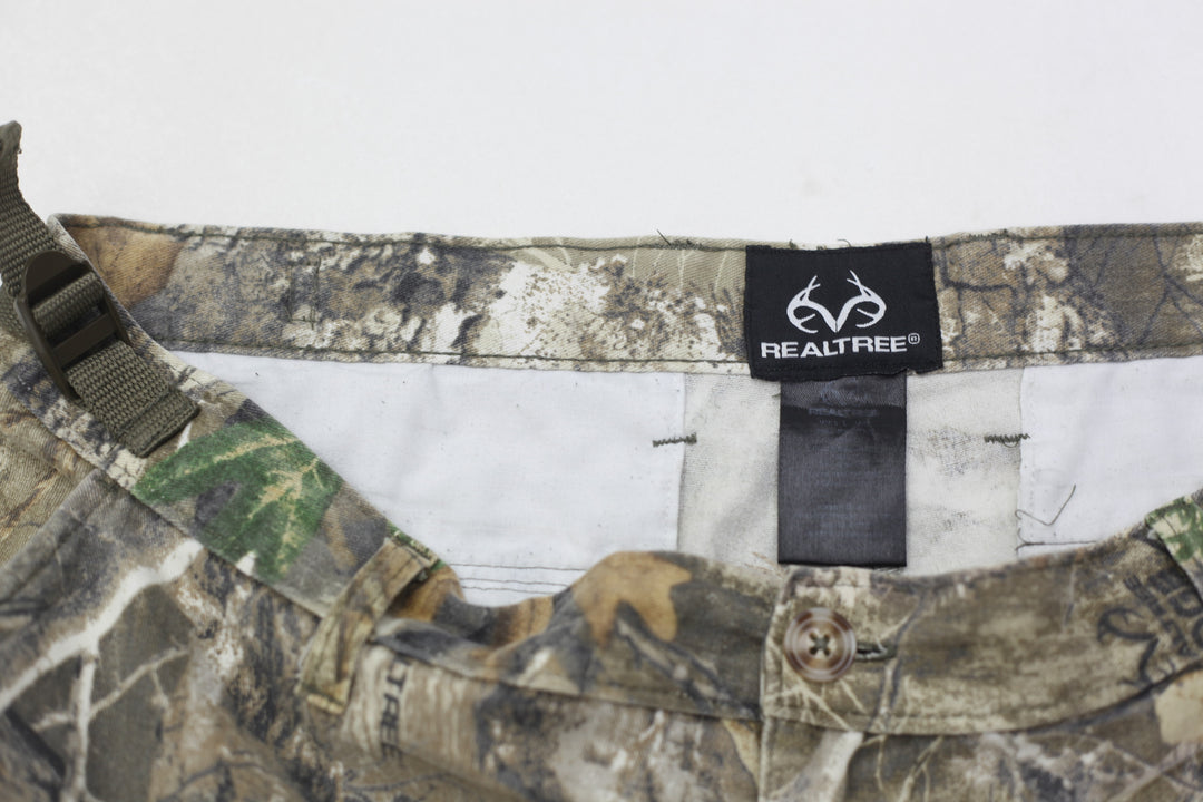 Mens Realtree Adjustable Waist Cargo Pants