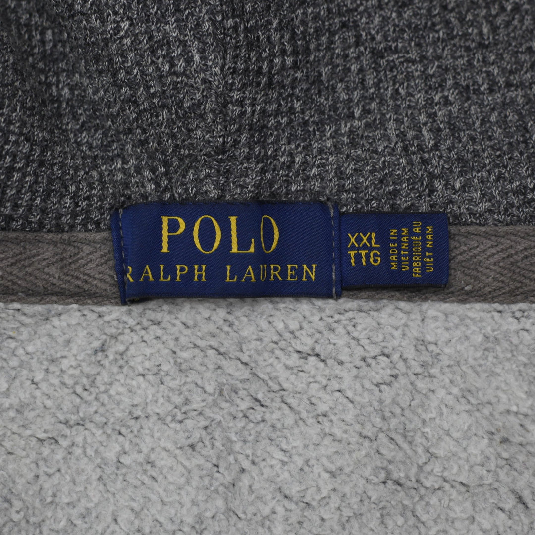 Mens Polo Ralph Lauren Hoodie Gray Full Zip Size XXL