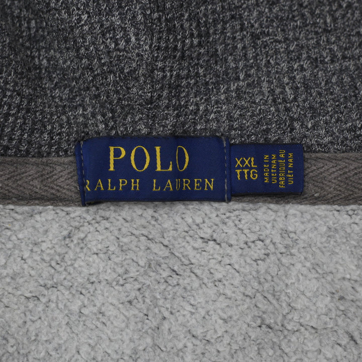Mens Polo Ralph Lauren Hoodie Gray Full Zip Size XXL