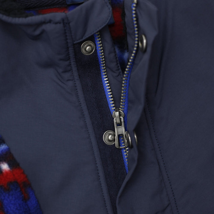 Mens Polo Ralph Lauren Red Blue Fleece Aztec Pattern Button Jacket | Migration_Jackets - Detail View | Fashion Rerun