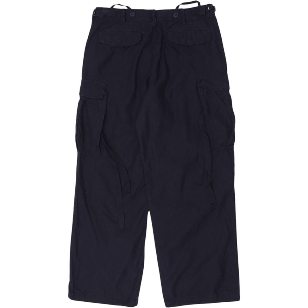 Mens Vintage Fatigues Black Cargo Pants