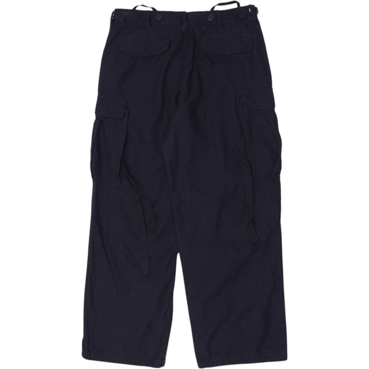 Mens Vintage Fatigues Black Cargo Pants