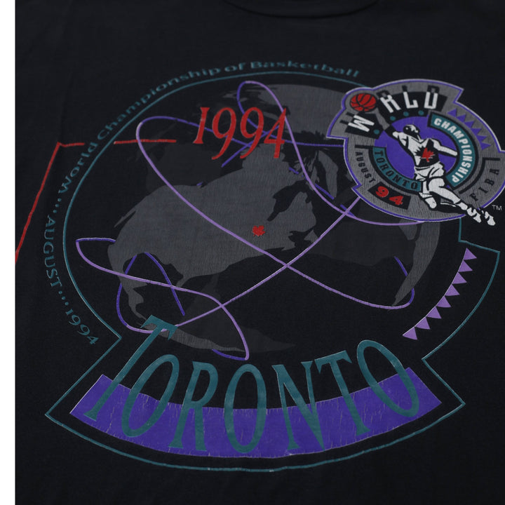Vintage 90s FIBA World Championship Basketball Toronto Single Stitch T-Shirt | Migration_T-Shirts - Detail Vi | Fashion Rerun