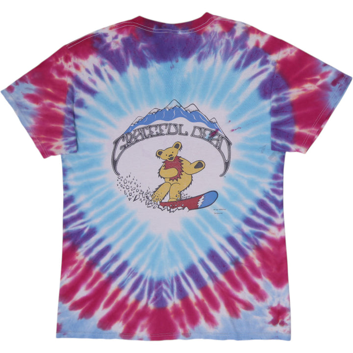 Vintage 90s Grateful Dead Snowboarding Bears Tie Dye T-Shirt Size L