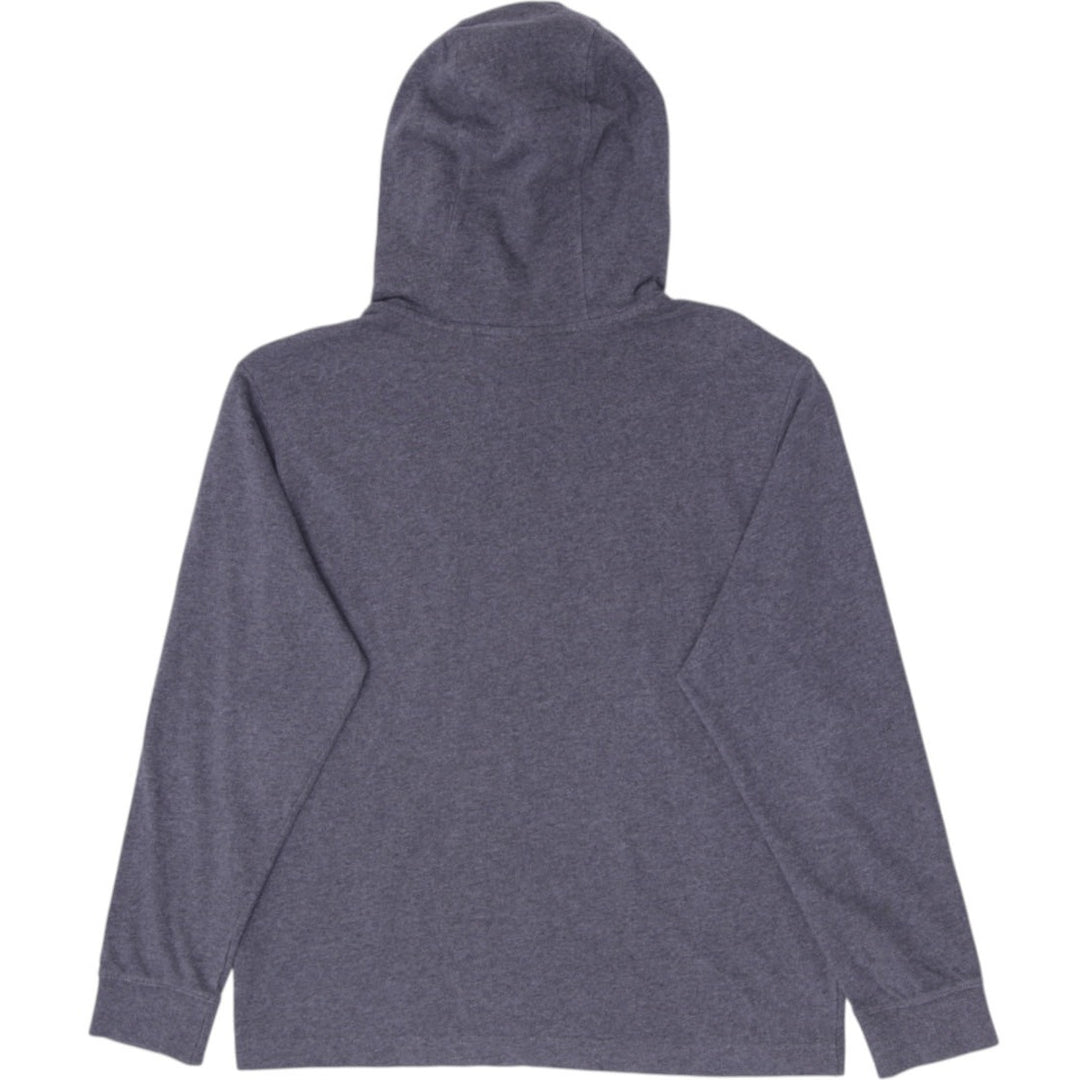 Mens Embroidered Nike Logo Gray Pullover Hoodie Size S