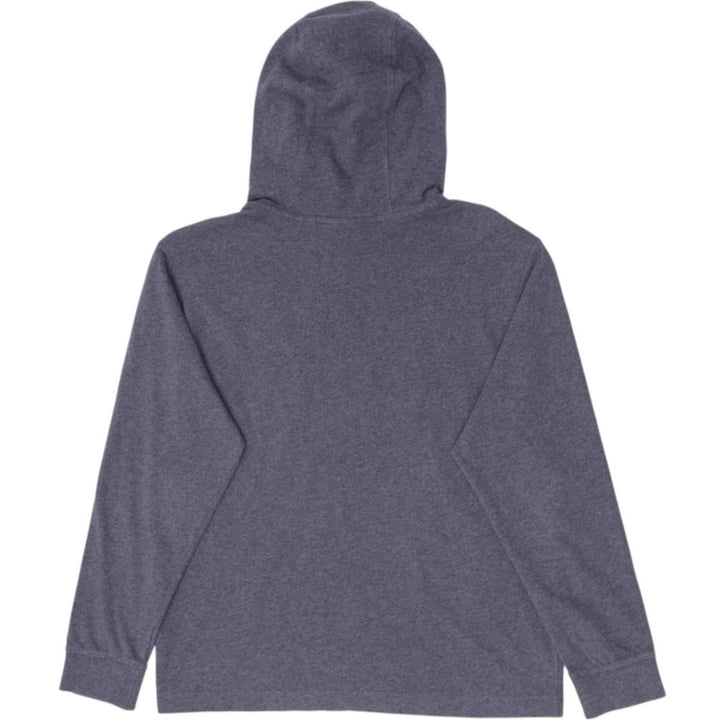 Mens Embroidered Nike Logo Gray Pullover Hoodie Size S