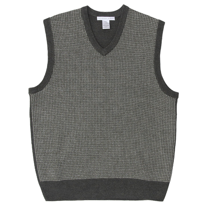 Mens Geoffrey Beene V-Neck Sweater Vest - Fashion Rerun Vintage Migration_Sweaters