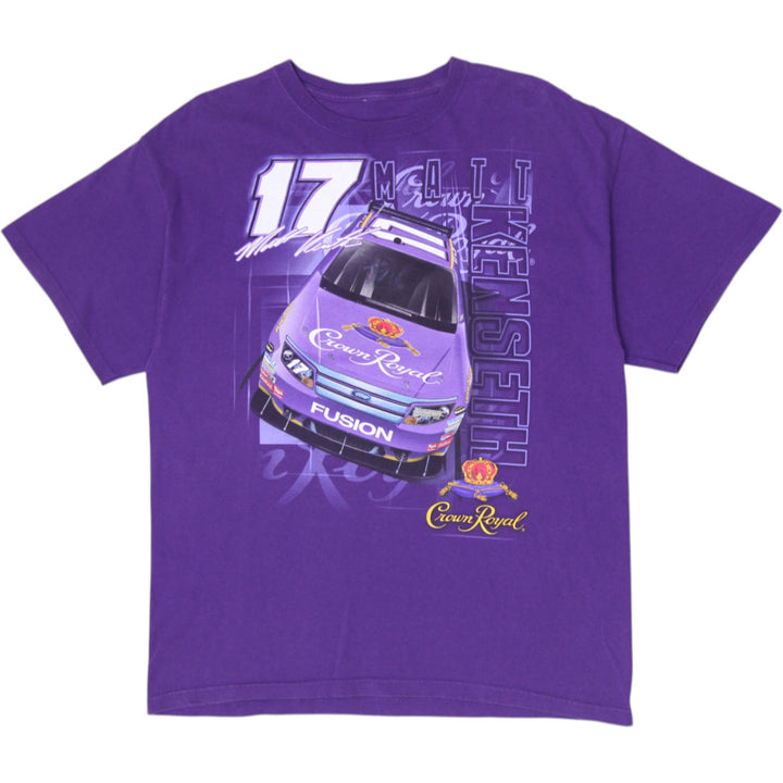 Vintage Crown Royal NASCAR Matt Kenseth Ford Fusion Racing T-Shirt Purple XL