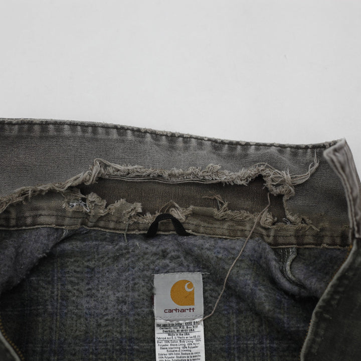 Vintage 80's Mens Carhartt Detroit Jacket Made in USA Size L | Migration_Jackets WW Collection - Detail View | Fashion Rerun