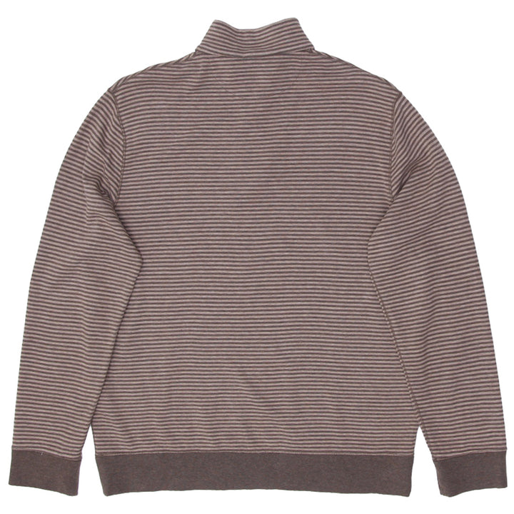 Mens Polo Ralph Lauren Striped Quarter Zip Sweater