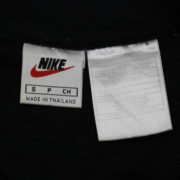Vintage Mens Nike Full Button Warm Up Baseball Jersey Black Grey Size S