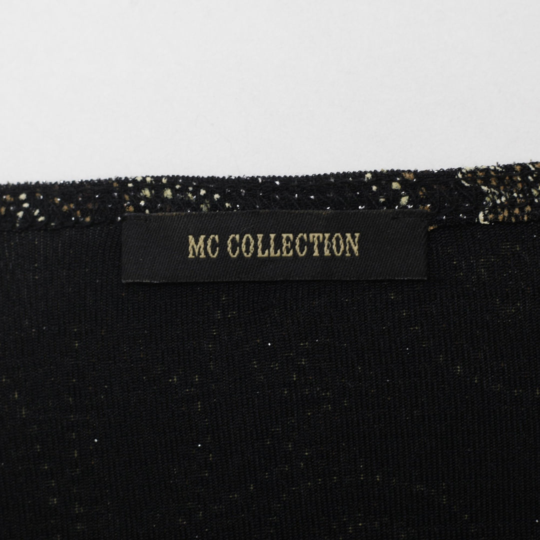 Y2K Ladies MC Collection Paisley Metallic Bell Sleeve Top