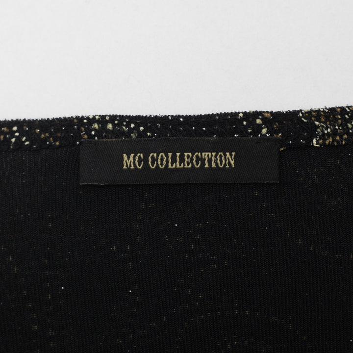 Y2K Ladies MC Collection Paisley Metallic Bell Sleeve Top