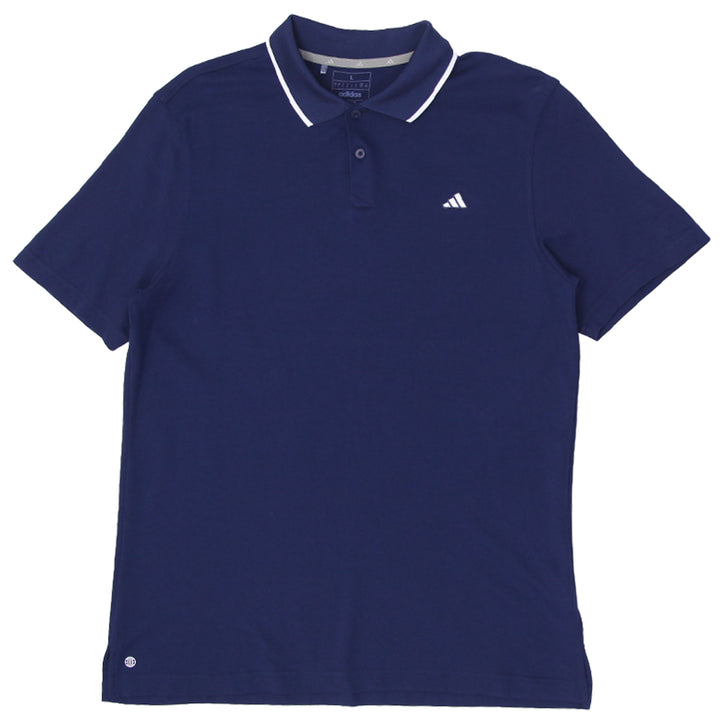 Mens Embroidered Adidas Logo Navy Polo T-Shirt