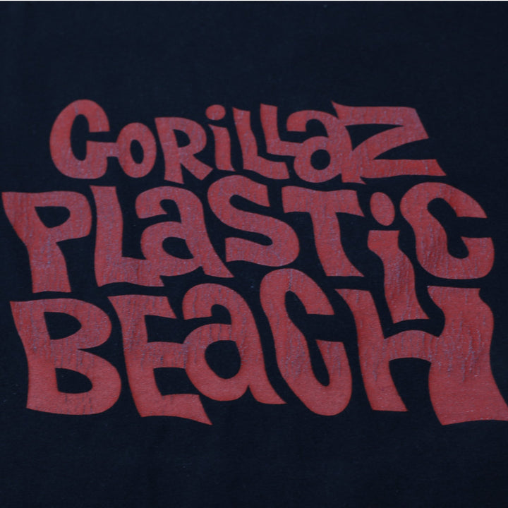 Vintage Gorillaz Plastic Beach OG Album Promo Black Red Graphic T-Shirt M | Migration_T-Shirts - Detail View | Fashion Rerun
