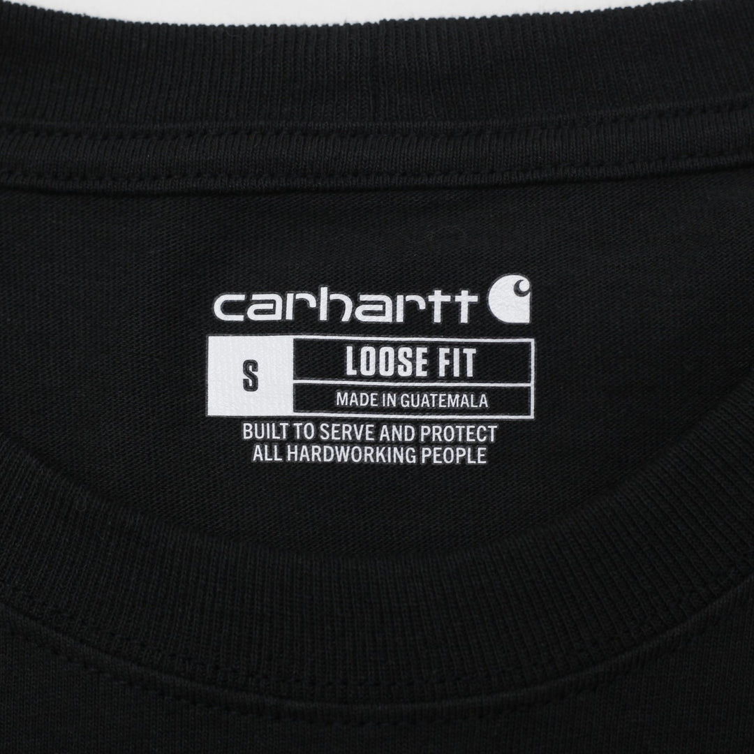 Mens Carhartt Loose Fit Long Sleeve Pocket T-Shirt Size S