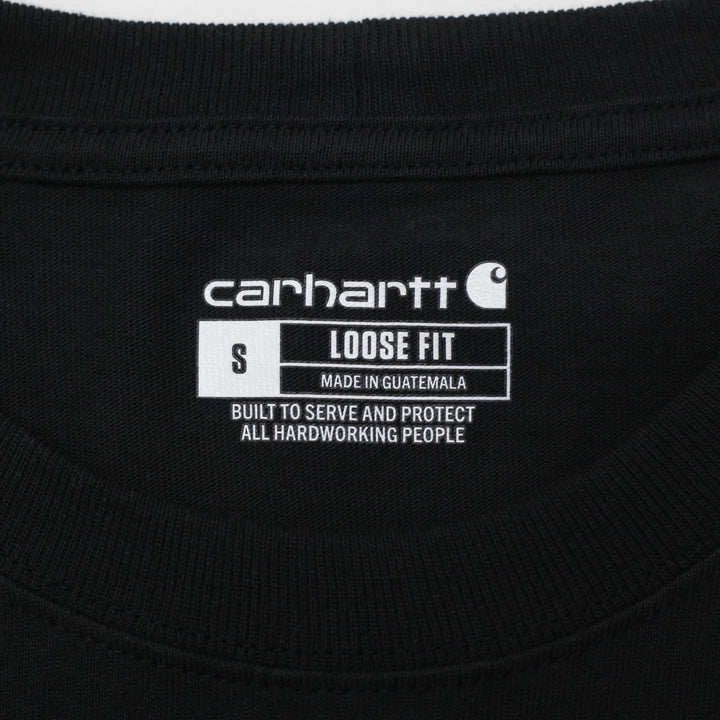 Mens Carhartt Loose Fit Long Sleeve Pocket T-Shirt Size S