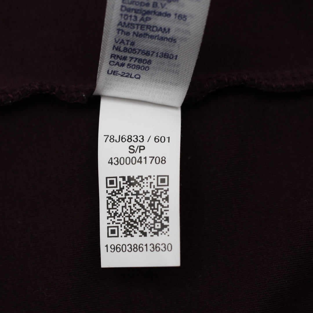 Mens Tommy Hilfiger Maroon Embroidered Logo Polo T-Shirt  Size S
