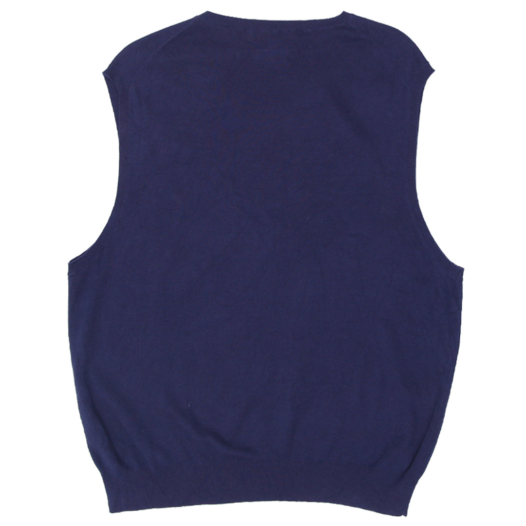 Vintage Polo by Ralph Lauren V-Neck Sweater Vest Navy Blue - Fashion Rerun Vintage Migration_Sweaters