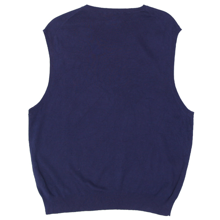 Vintage Polo by Ralph Lauren V-Neck Sweater Vest Navy Blue - Fashion Rerun Vintage Migration_Sweaters