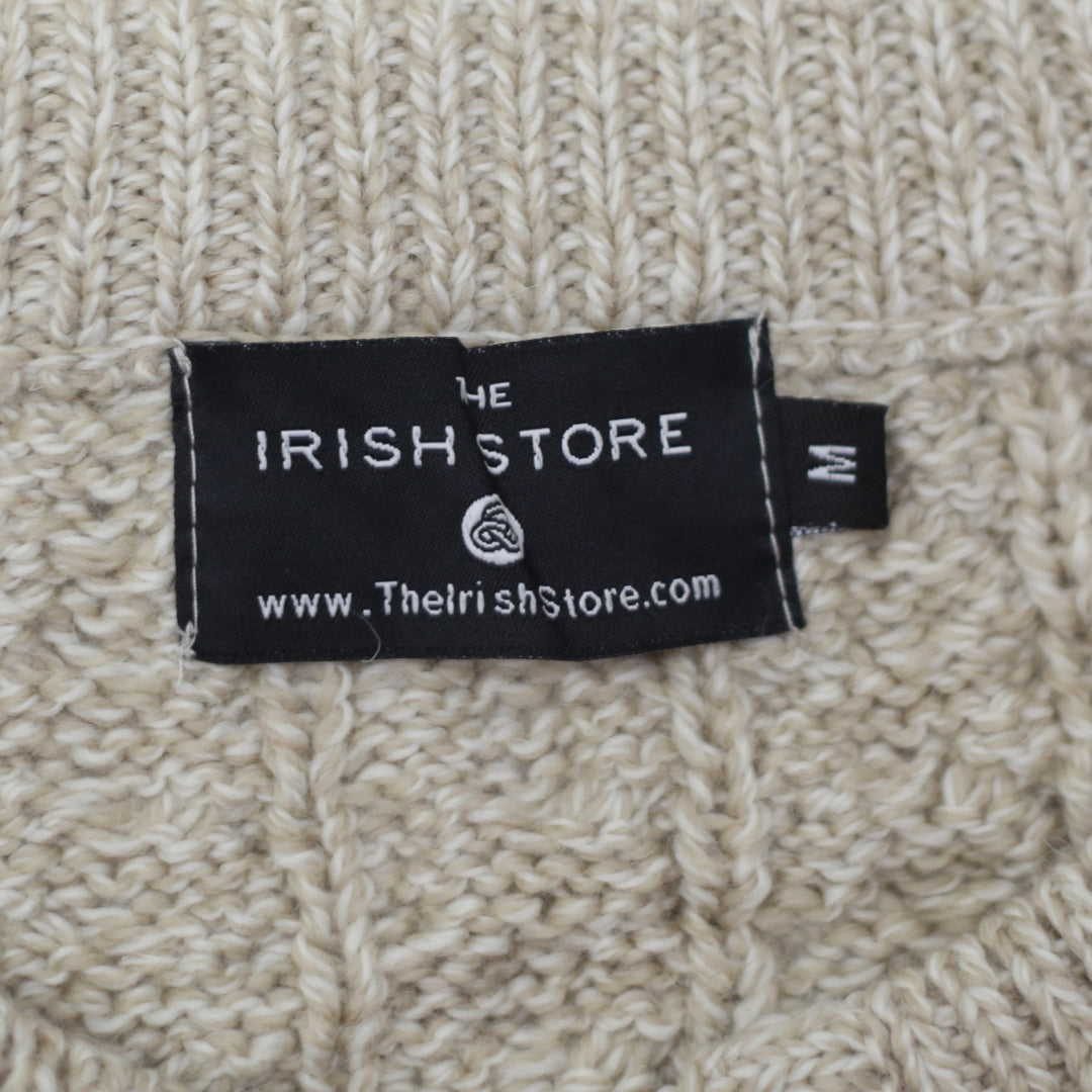 Vintage The Irish Store 100 % New Merino Knit Cardigan Sweater Ladies - Fashion Rerun Vintage Migration_Sweaters