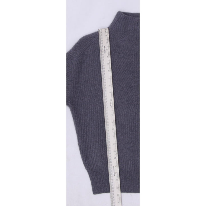 Ladies Tahari Gray Cashmere Ribbed Knit Long Sleeve Sweater Size S | Migration_Knitwear & Sweaters - View 6 | Fashion Rerun