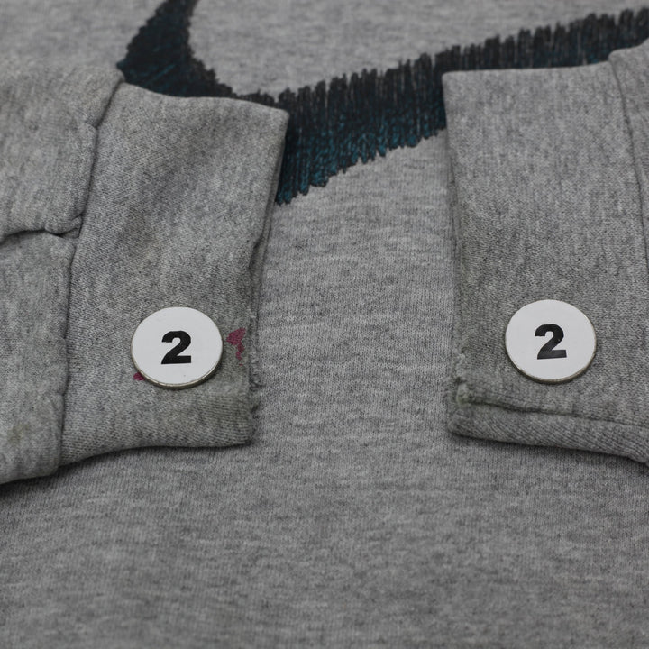 Vintage Mens Nike Sweatshirt Gray Embroidered Swoosh Logo