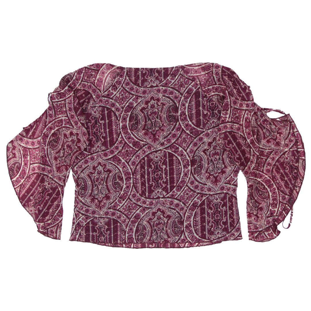 Y2K Paisley Print Top - Fashion Rerun Vintage Migration_Tops
