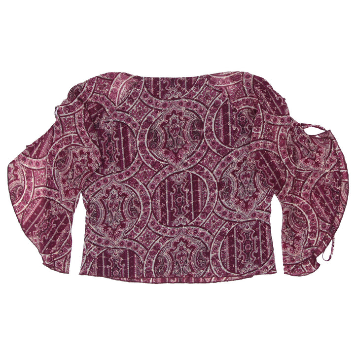 Y2K Paisley Print Top - Fashion Rerun Vintage Migration_Tops
