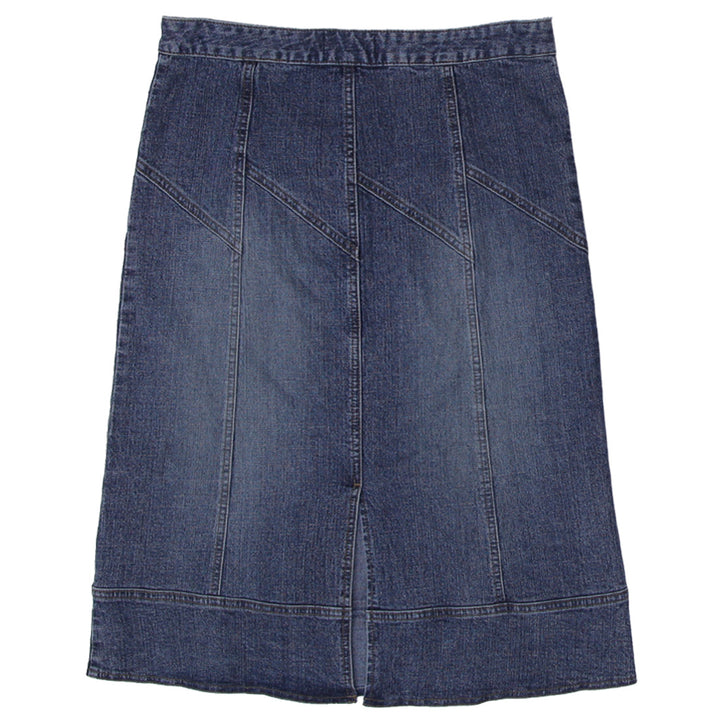 Y2K Ladies Armor Denim Midi Skirt - Fashion Rerun Vintage Migration_Skirt