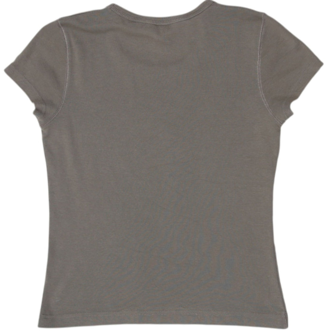 Y2K Ladies EDC by Esprit Cap Sleeve Graphic Tee Size M