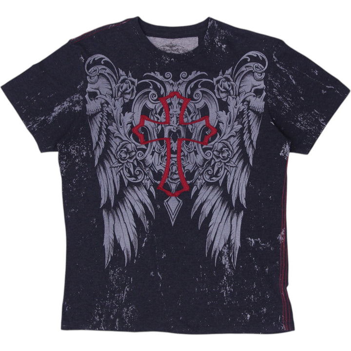 Mens Third Rail Cross Wings Design Graphic T-Shirt Size XL